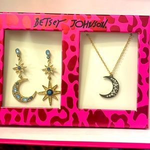 Betsey Johnson Necklace and Earrings Set